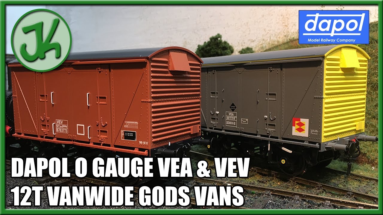 Dapol O Gauge VEA / VEV 12T Vanwide Goods Vans - Unboxing and Review