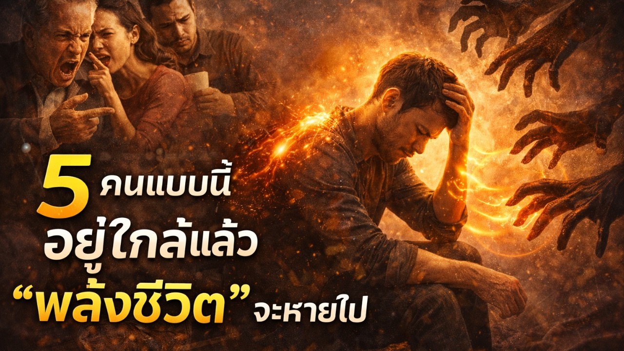 5 คนแบบนี้ อยู่ใกล้แล้ว “พลังชีวิต” จะหายไป | ระวังให้ดี คนแบบนี้อยู่รอบตัวคุณ