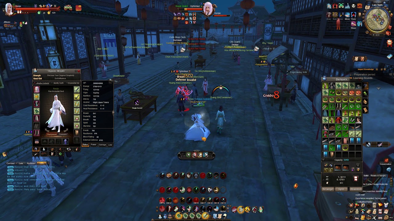 Age of Wushu: Renjie & Co. vs. Ophiotaur & MVP
