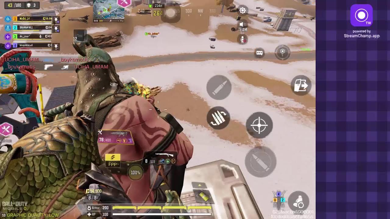 Broadcast powered by StreamChamp