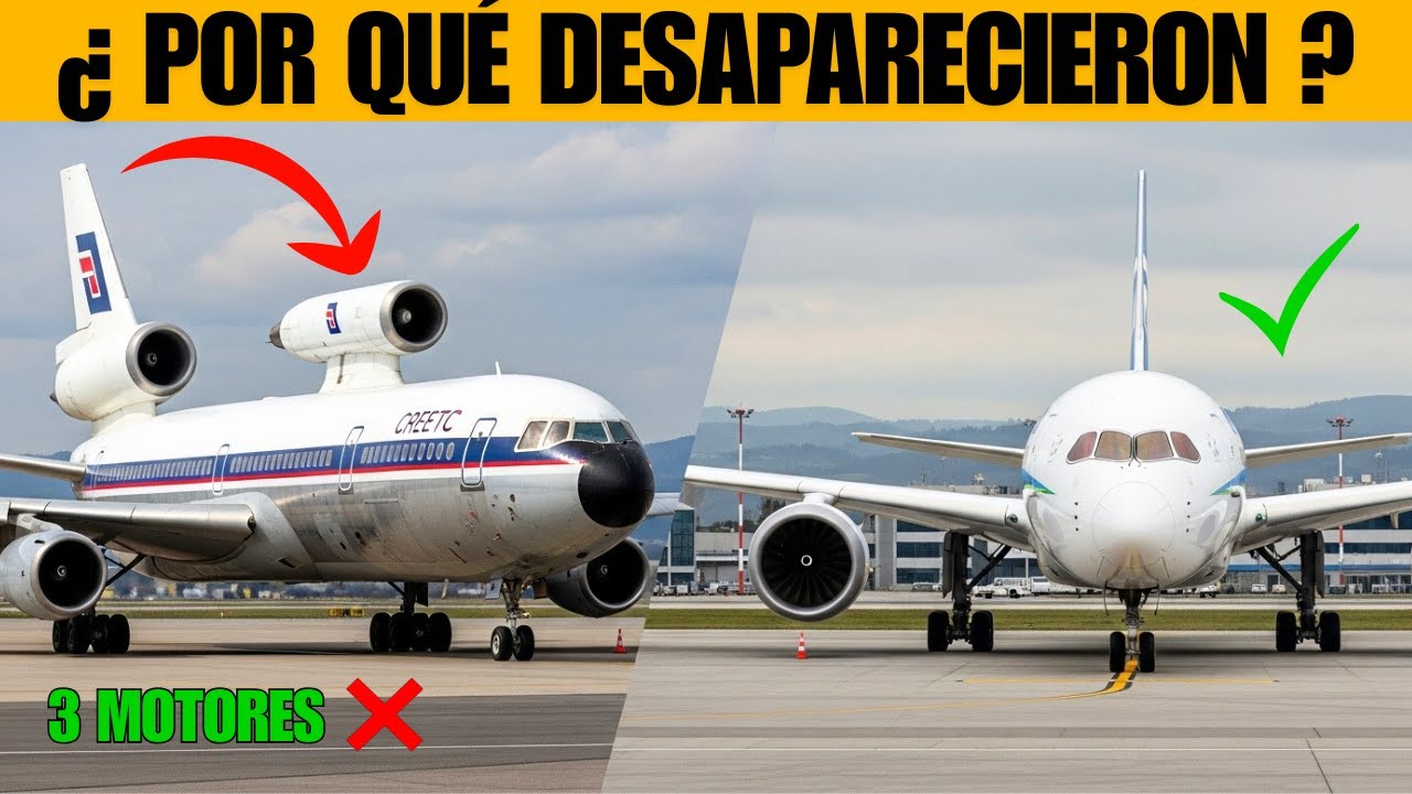 ¿Por Qué Desaparecieron los Aviones de 3 Motores? La Razón Oculta