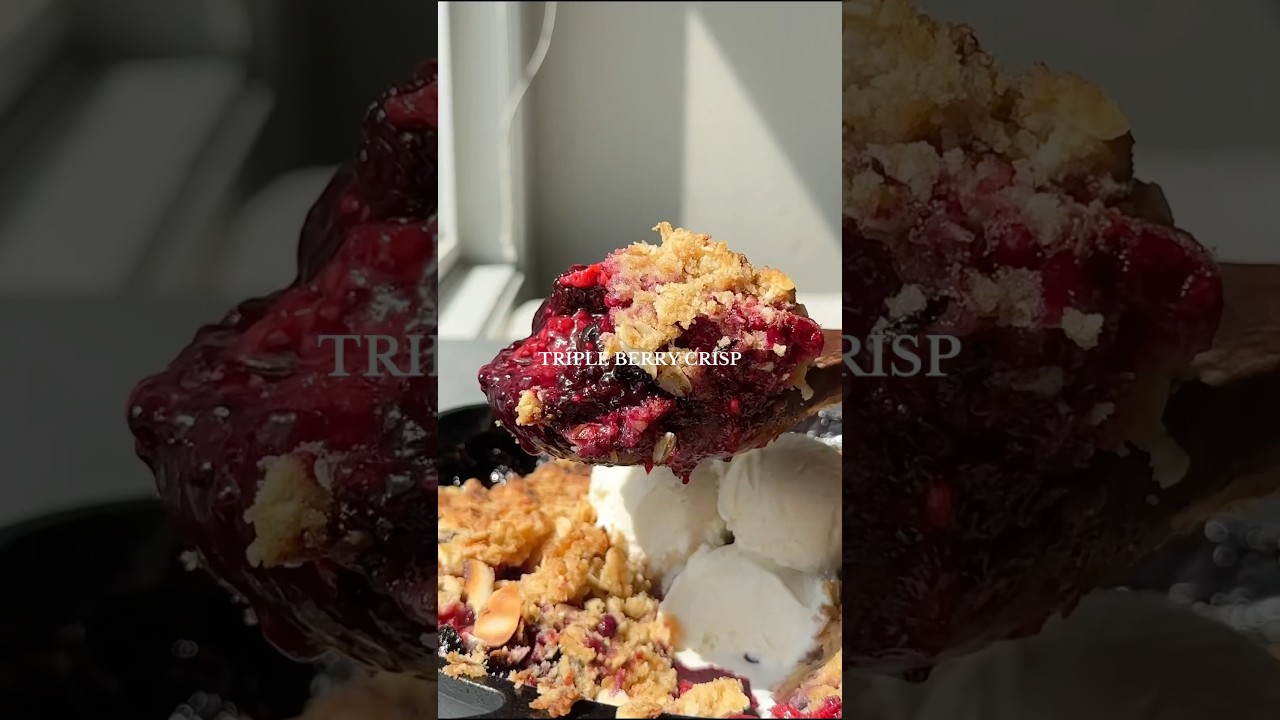 Triple Berry Crisp - ingredients below