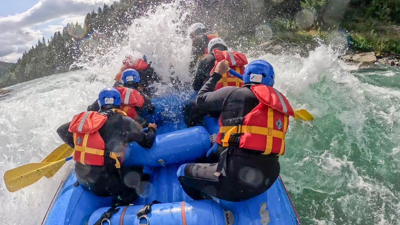 Rafting on Sjoa river with Michele