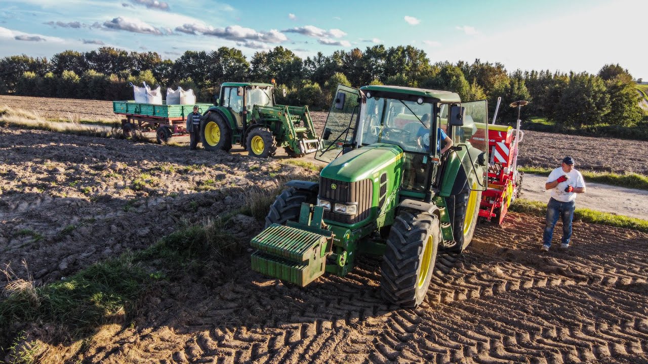 Siew pszenicy 2021  ☆ Nowy  nabytek w GR Styn ☆ Pottinger ☆ 2xJohn Deere