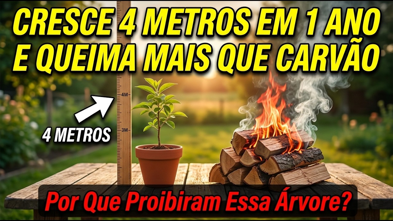 Cresce Quatro Metros em Um Ano e Queima Mais que Carvão — Por Que Proibiram Essa Árvore