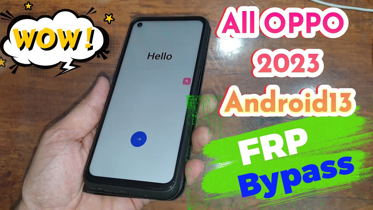 Oppo A74 5g FRP Bypass Android 13 / All Oppo Android 13 Google Account Unlock Without Pc