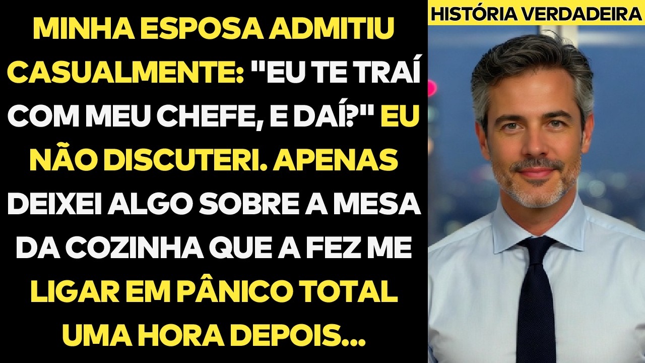 Minha Esposa Admitiu Que Me Traiu Com O Chefe E Eu Não Discuti