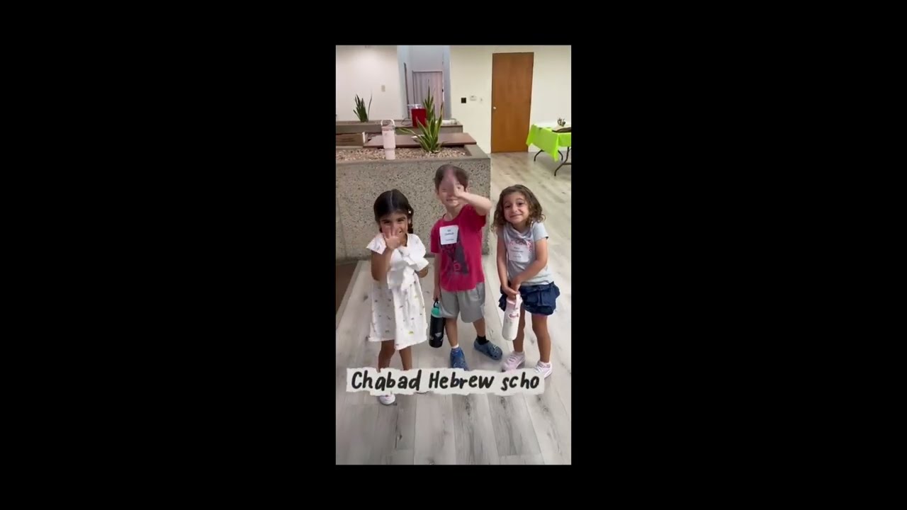 Opening Day at Chabad Hebrew School!