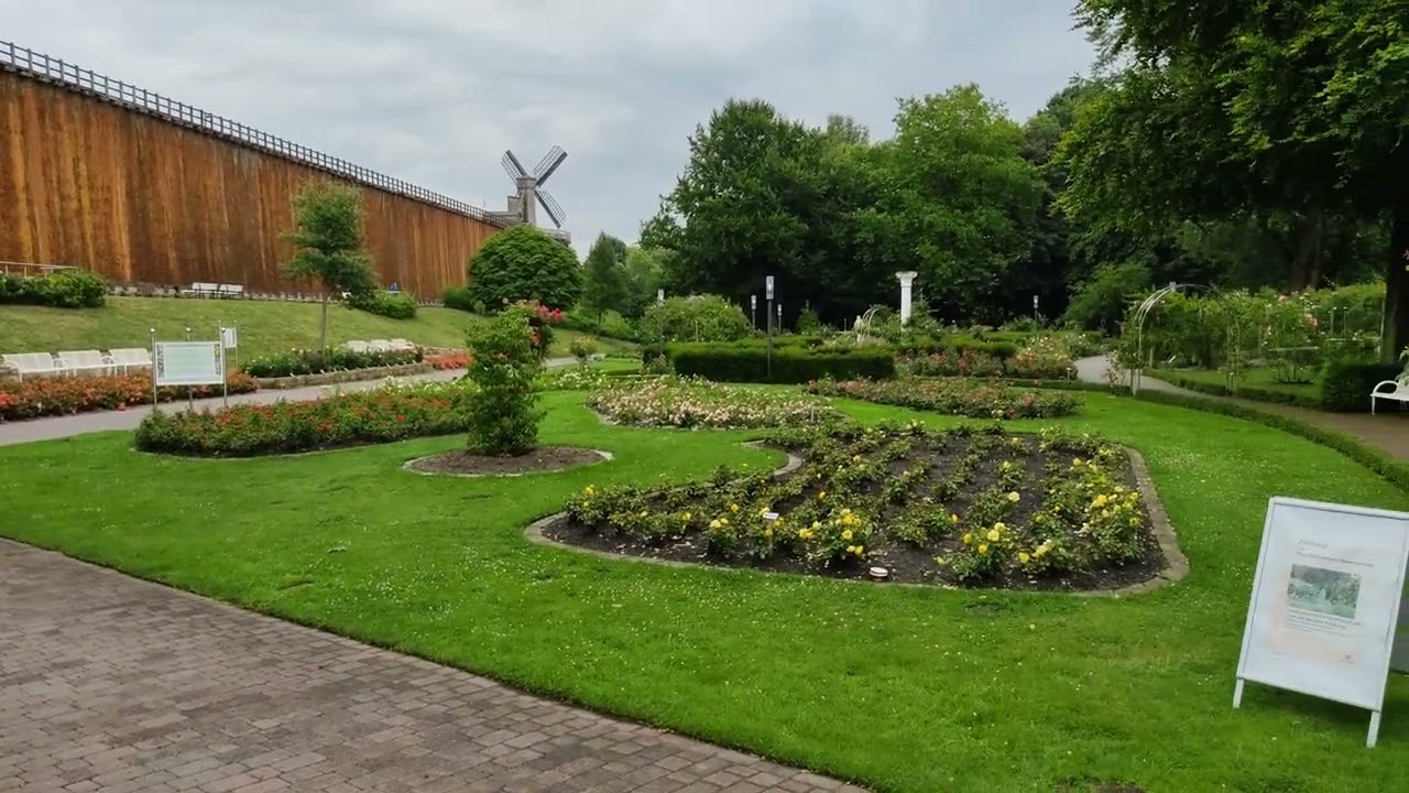 Neues Gradierwerk und Rosengarten Bad Rothenfelde 2025