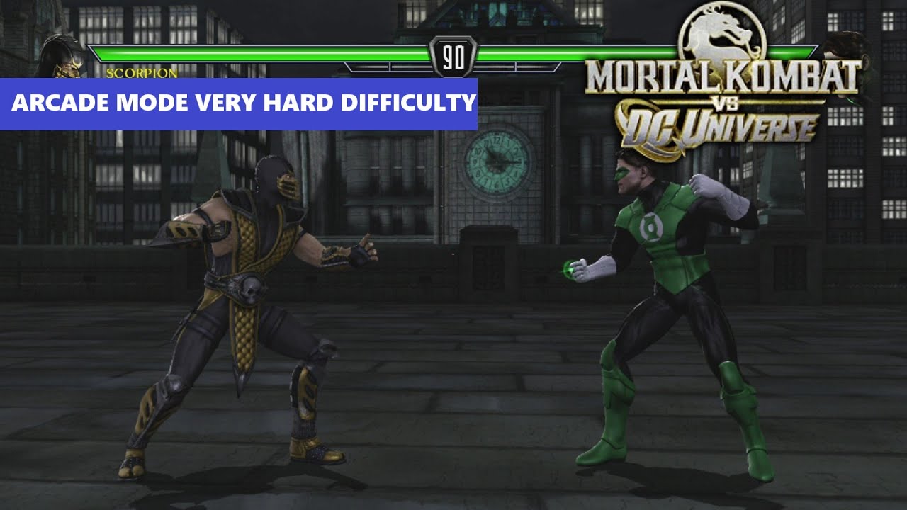 Scorpion's Sharp Spear: Mortal Kombat vs DC Universe Arcade Run on Very Hard Difficulty