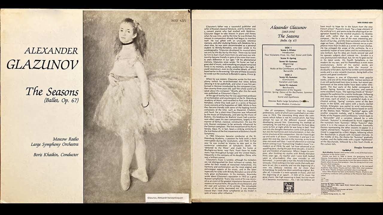 Alexander Glazunov: The Seasons - Ballet Op  67