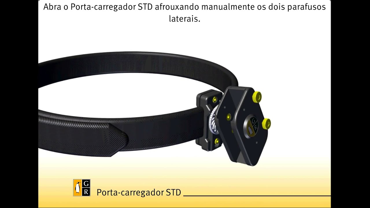 Vídeo Manual Novo Porta-Carregador GR com alça compacta - Português
