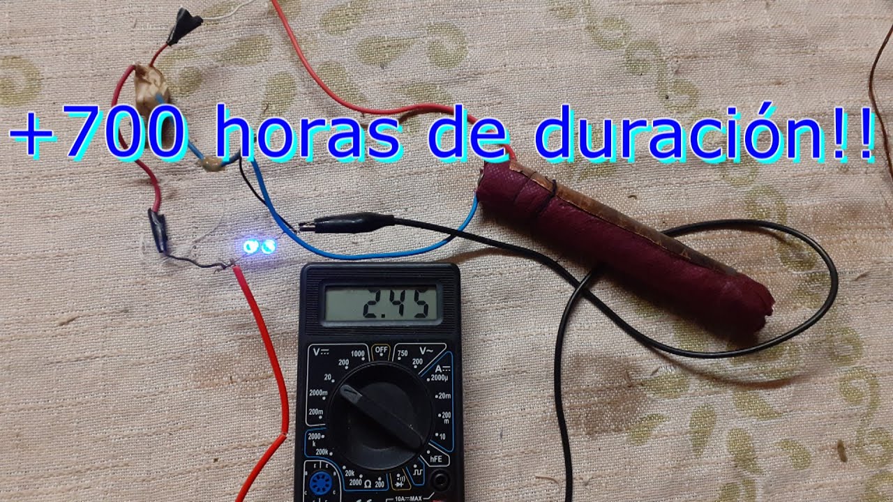 Pila Casera de Larga Duracion Muy Facil !!! / Long-Lasting Home Battery Very Easy !!!