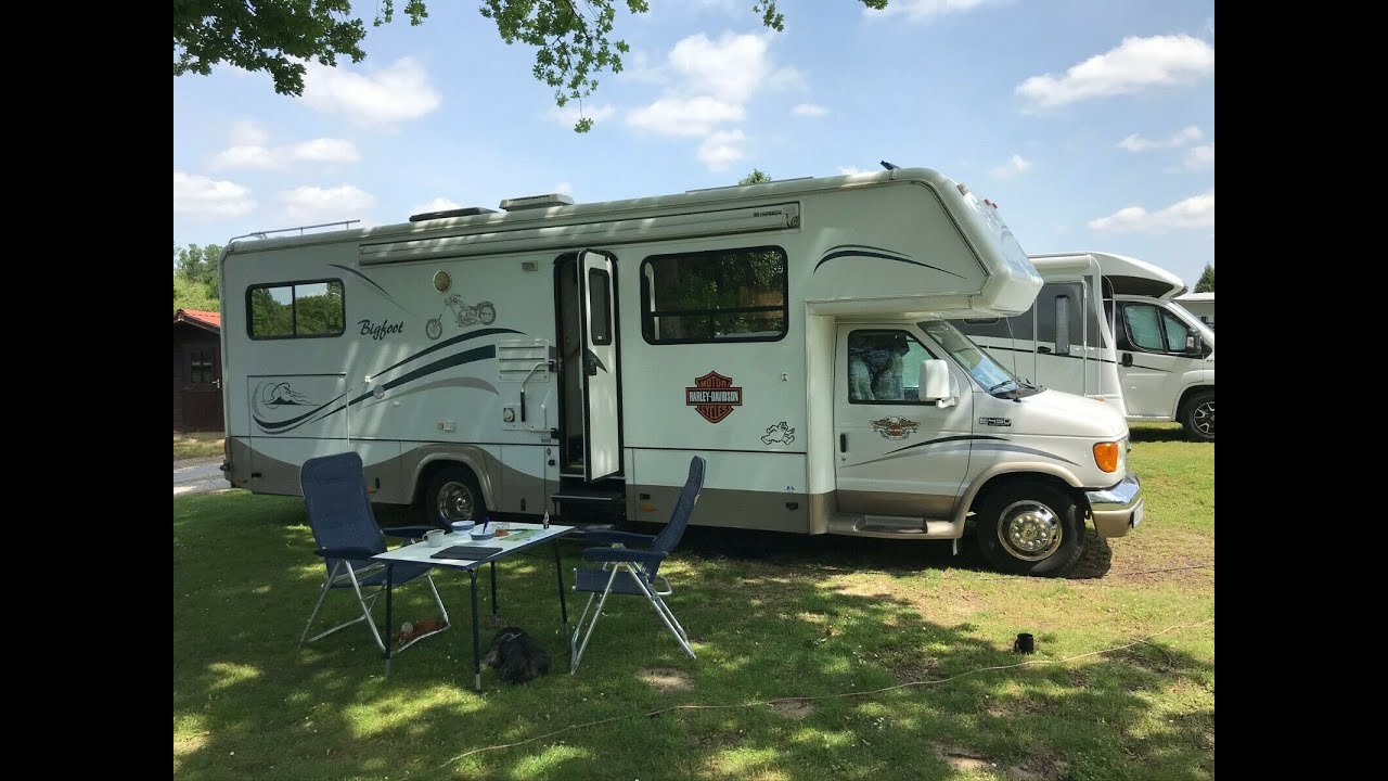 Bigfoot 3000 US-Wohnmobil mit 10-Zyl., 6,8 Liter Ford-Motor und 2 Gasanlagen. Onlinebesichtigung