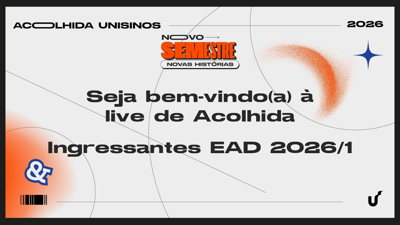 Live de Acolhida dos cursos de Gradua&ccedil;&atilde;o EAD