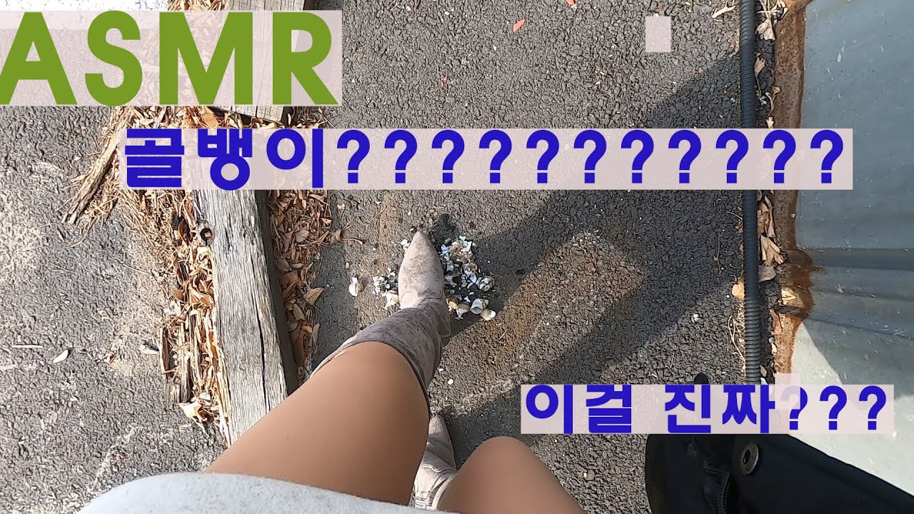 바사삭 밟아요