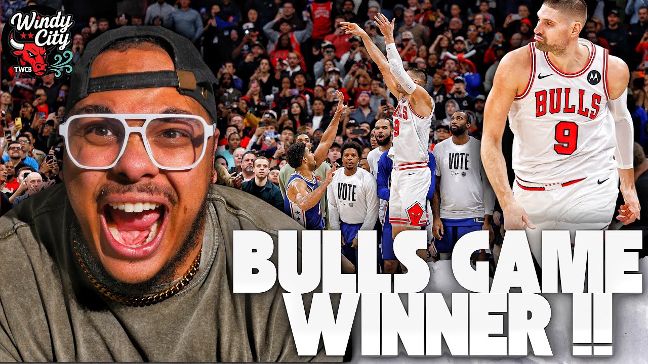 Chicago Bulls Fans Reaction To Nikola Vucevic Game WInning 3 in Chicago Bulls vs 76ers !!!!