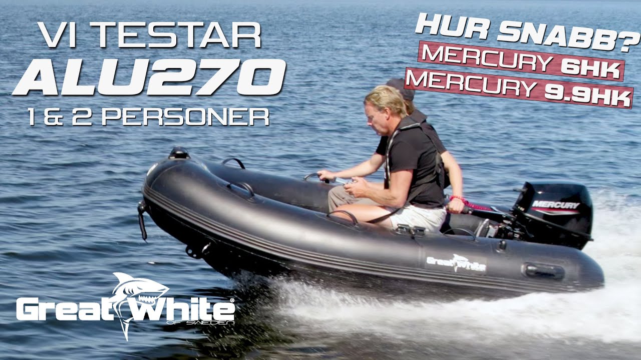 Hur snabb är en ALU270 med 6hk & 9.9hk? Vi testar med både 1 & 2 personer. Kolla videon för svaret!
