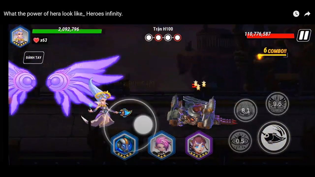 The first time I got hera_ heroes infinity.