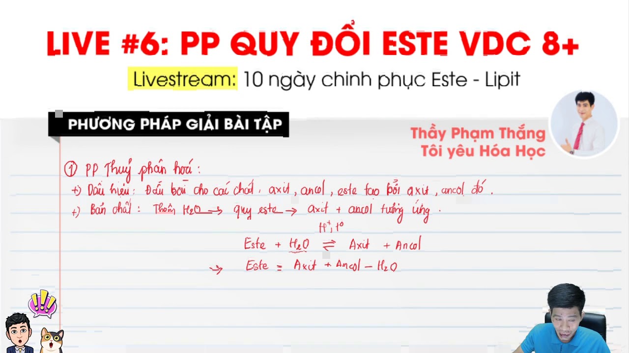 Phương pháp QUY ĐỔI giải toán ESTE vận dụng cao - Gv:Thầy Phạm Thắng