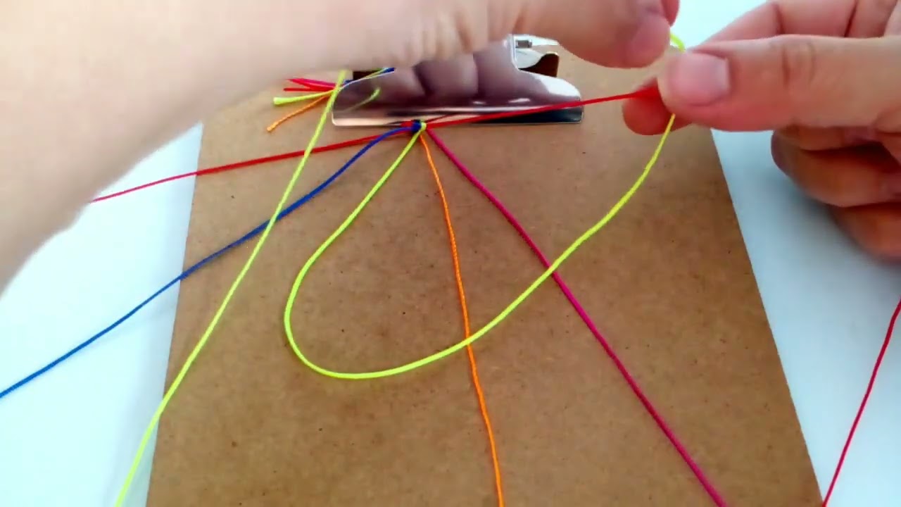 SUPER FÁCIL PULSERA MULTICOLOR con NUDO MACRAME