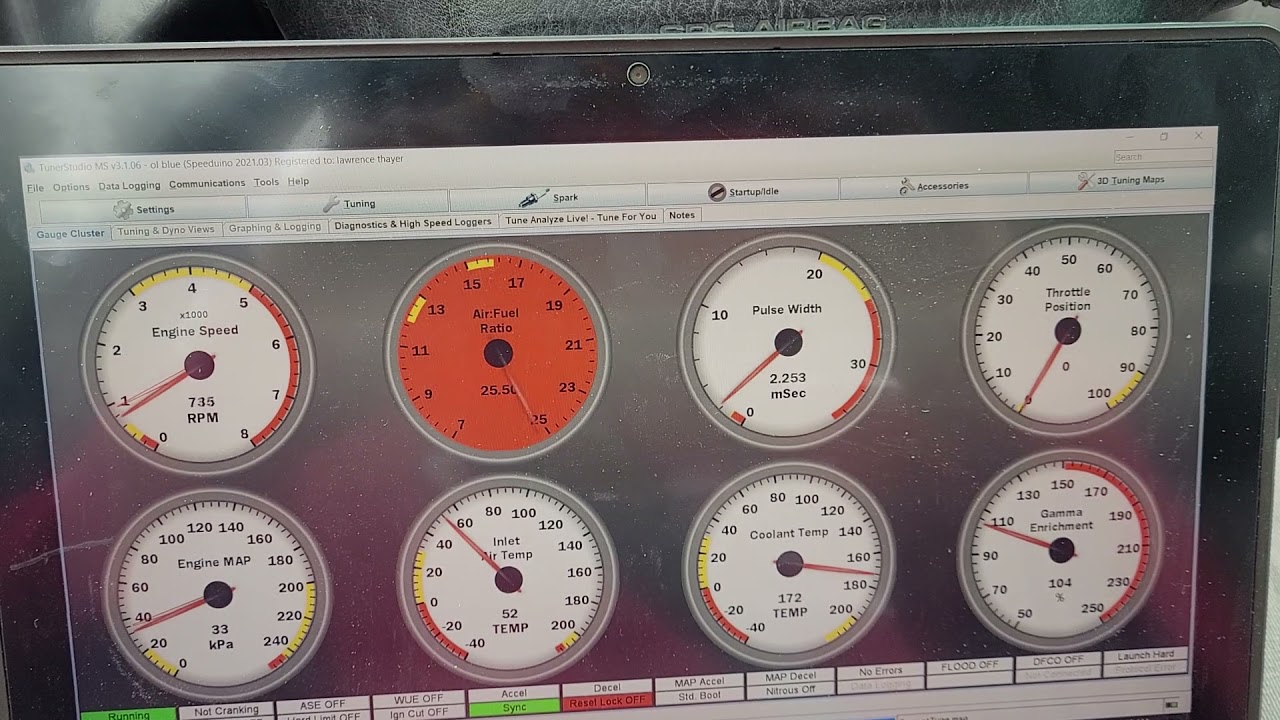 Scott's  speedy efi ecu running my Subaru.