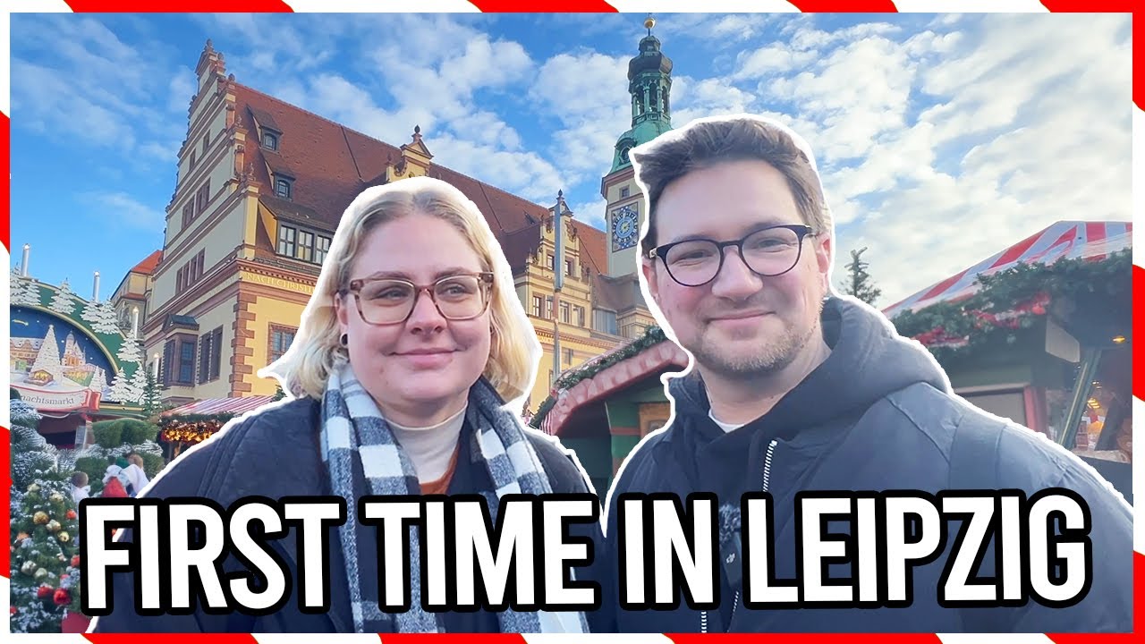 Vlogmas Day 7 - Christmas Market in Leipzig Germany - SO MUCH FOOD