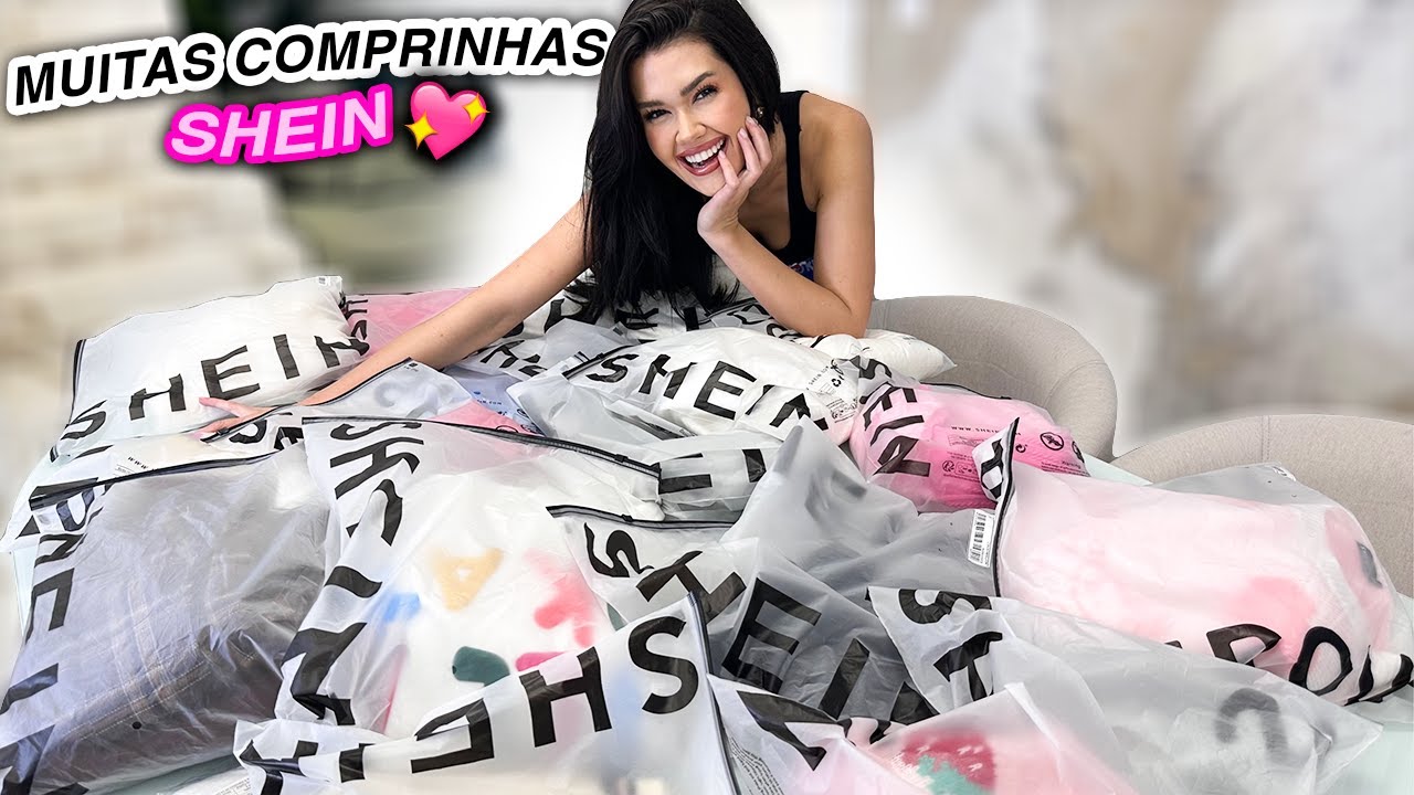 COMPREI MUITA COISA NA SHEIN! Abrindo tudo com vocês ♥️