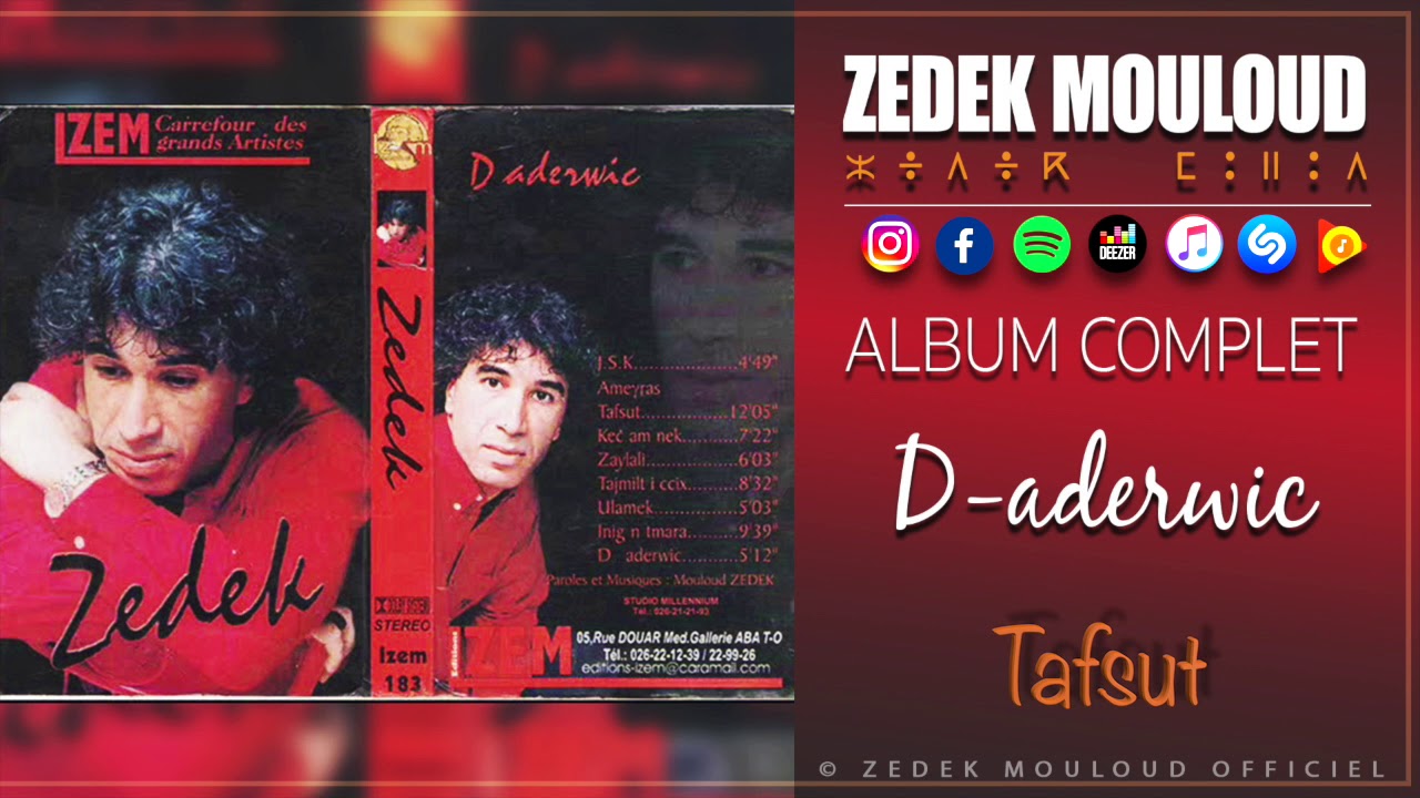 D-aderwic | Album complet | ZEDEK MOULOUD