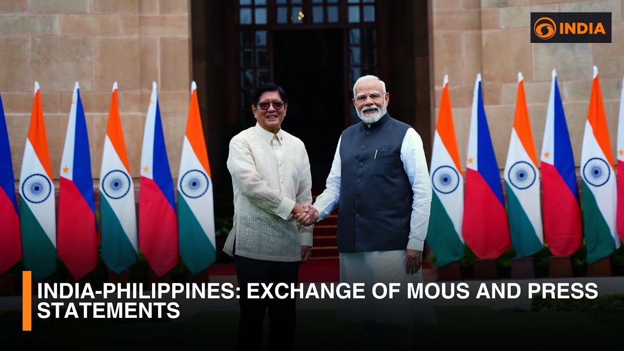 India-Philippines: Exchange of MoUs and Press Statements | LIVE | DD India