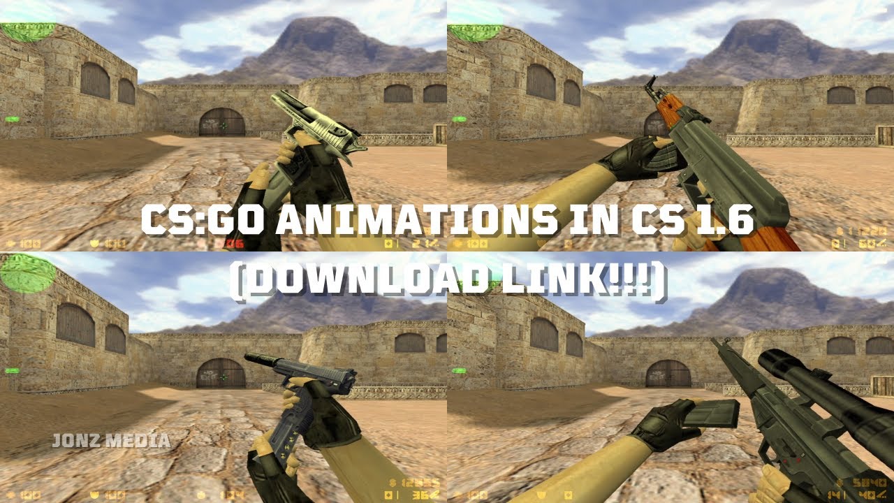 CS:GO Weapon Animations in CS 1.6! (Download Link!!!)