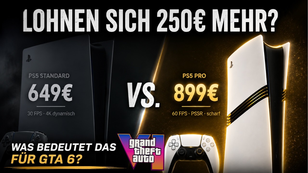 PS5 Pro f&uuml;r GTA 6: Lohnt sich das Upgrade wirklich? (+ Warum PC-Spieler NOCH l&auml;nger warten)