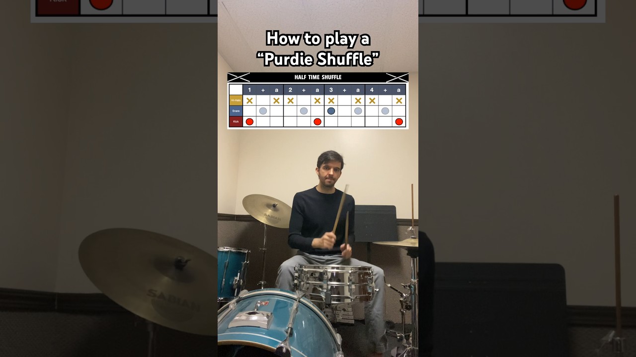 How to play a &ldquo;Purdie Shuffle&rdquo; #drumbeat