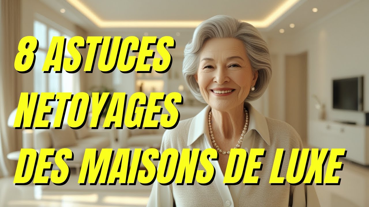 8 astuces – NETTOYAGE des MAISONS de LUXE : applique-les chez toi !