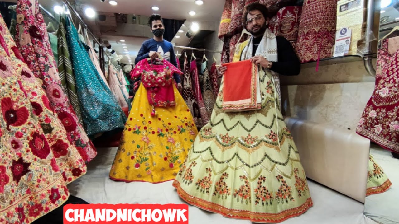 Designer Lehenga in Chandni Chowk Replica Designer   lehenga. Cheapest Bridal Lehenga.