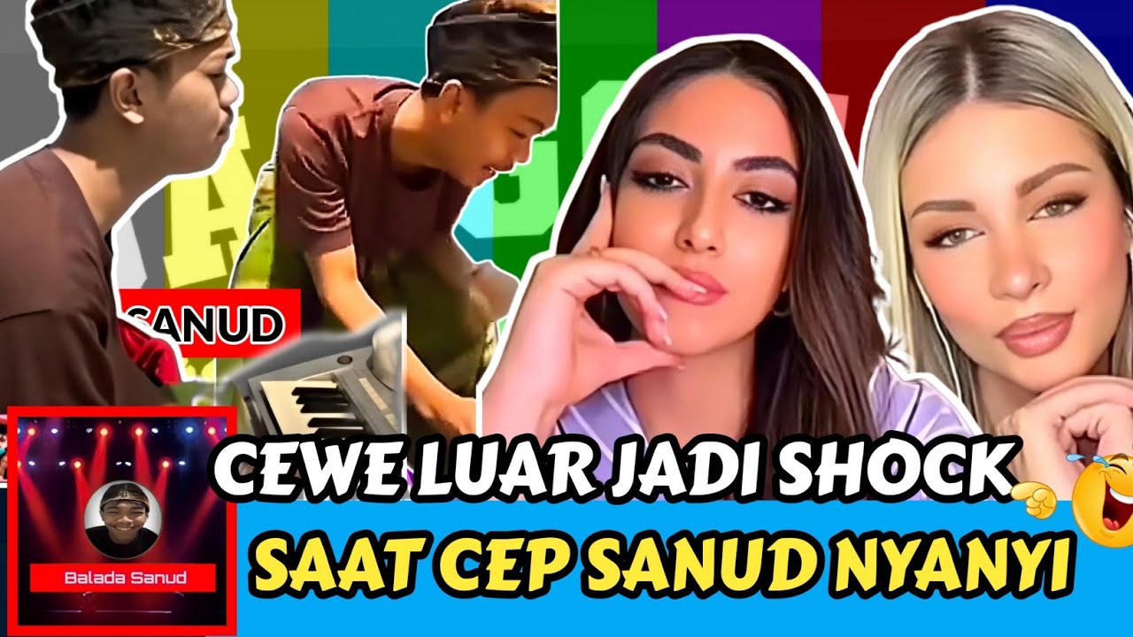 Cep sanud || Cewe luar jadi shock saat cep sanud nyanyi