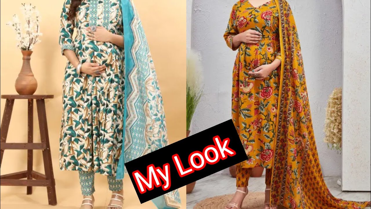 गर्भावस्था में मेरा रूप कैसा दिखता है?Maternity & Feeding Kurtis With Comfort & Style‎⁨@Leenapinch