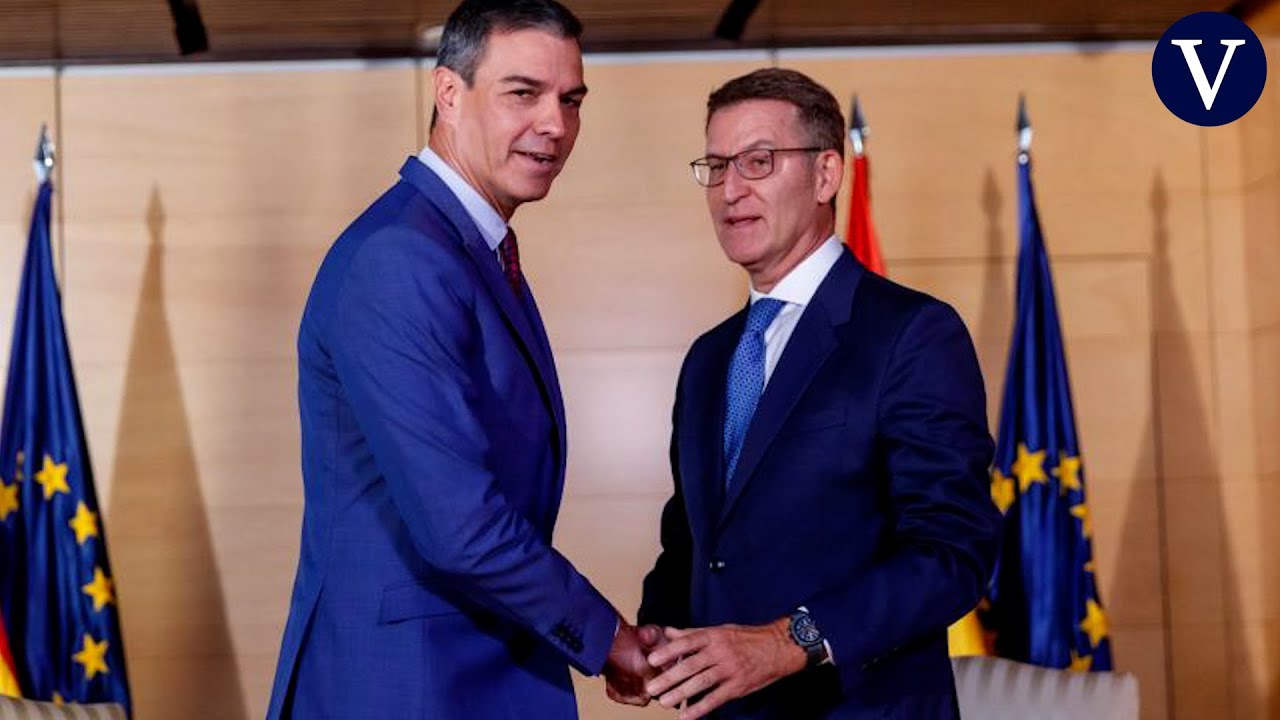 Feijóo se reúne con Pedro Sánchez en el Congreso para abordar la investidura