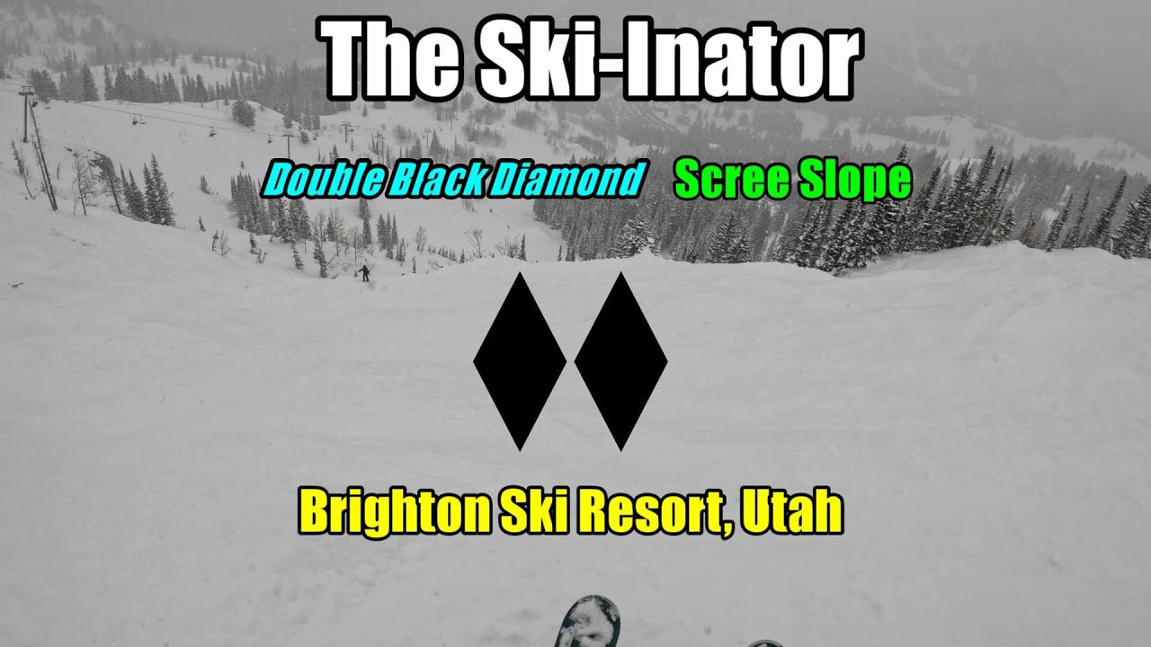 The Ski-Inator...Double Black Diamond- Scree Slope, Brighton Utah