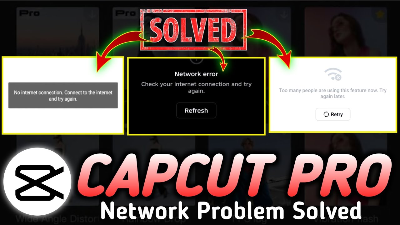 Capcut pro Network problem | capcut no network connection check your connection and try again 
