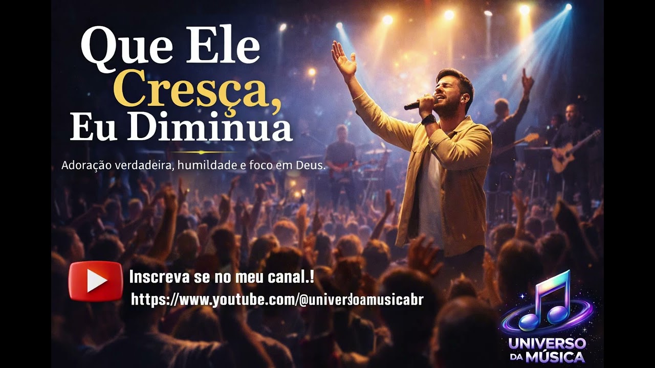🔥 QUE ELE CRESÇA, EU DIMINUA 🙏 | Música Gospel Profunda Sobre Humildade e Adoração