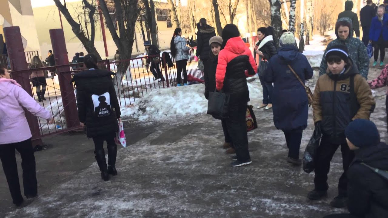 пожар школы №18 города Подольска