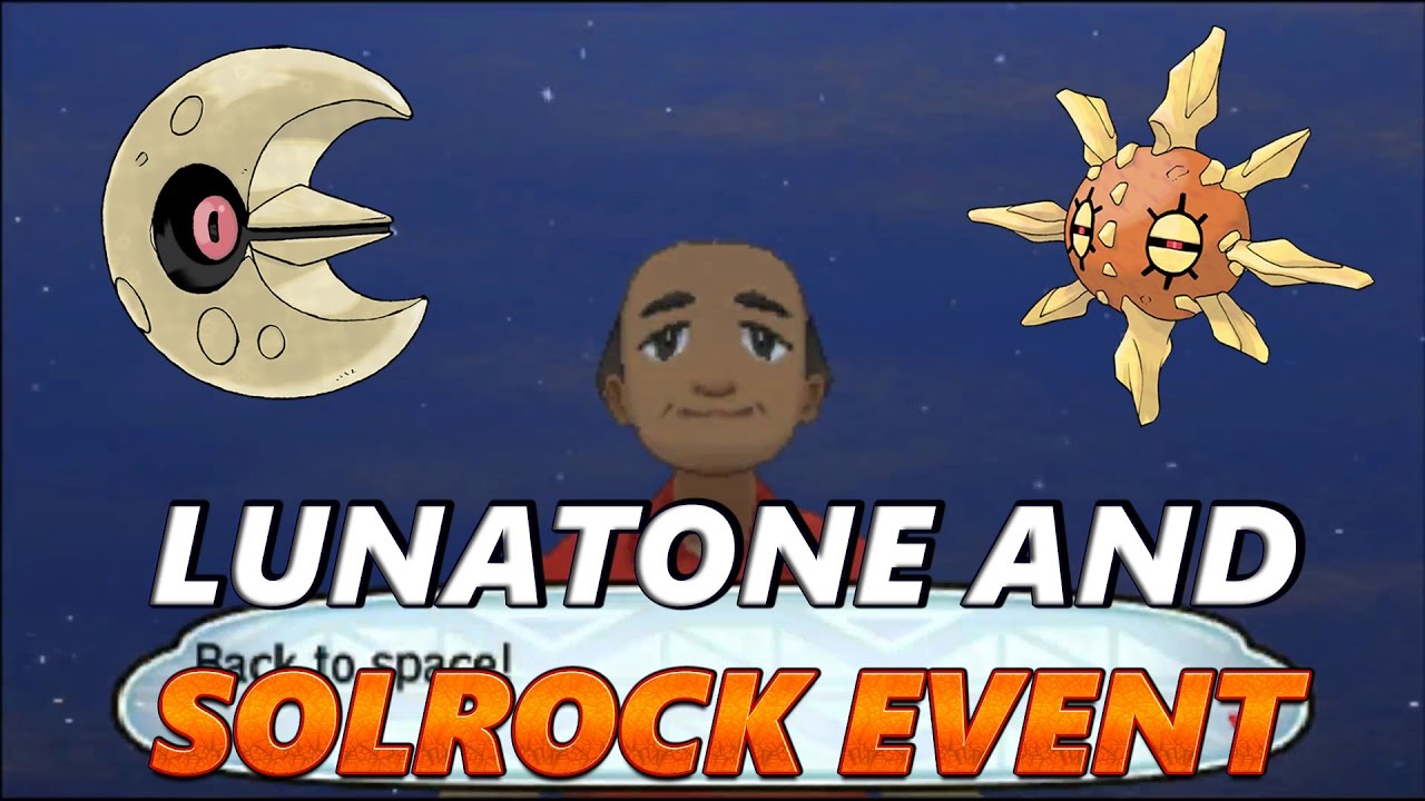 Pokemon Sun and Moon: Lunatone and Solrock Event!