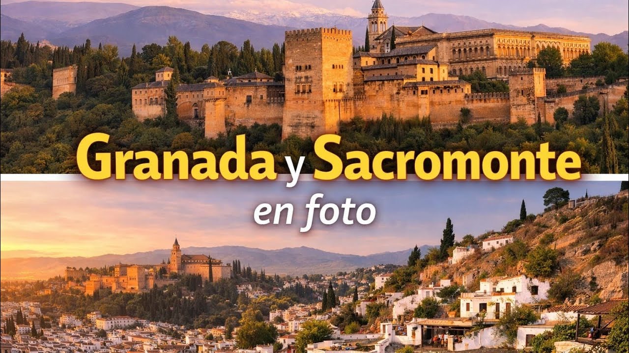 Visita a la Alhambra y fotos de Granada y Sacromonte. 