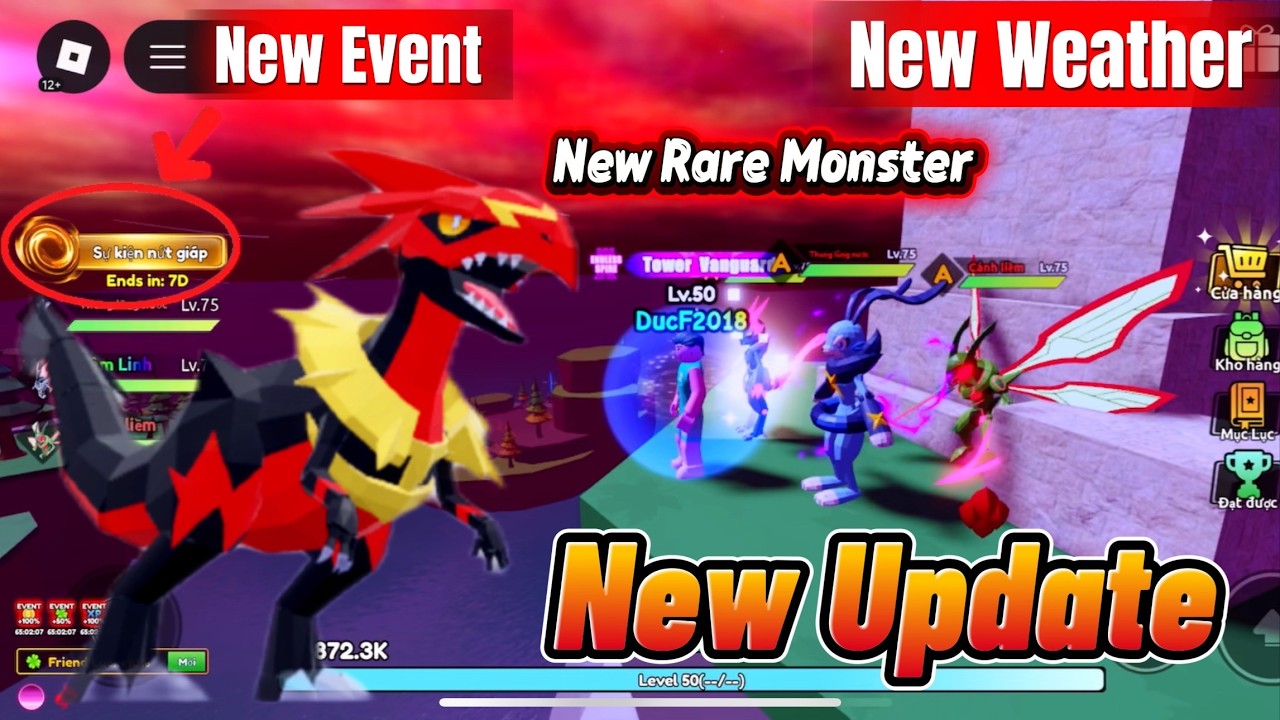 Update Catch a Monster: New Rift, New Event, New Rare Monster, Secret Area, Added New Weather...