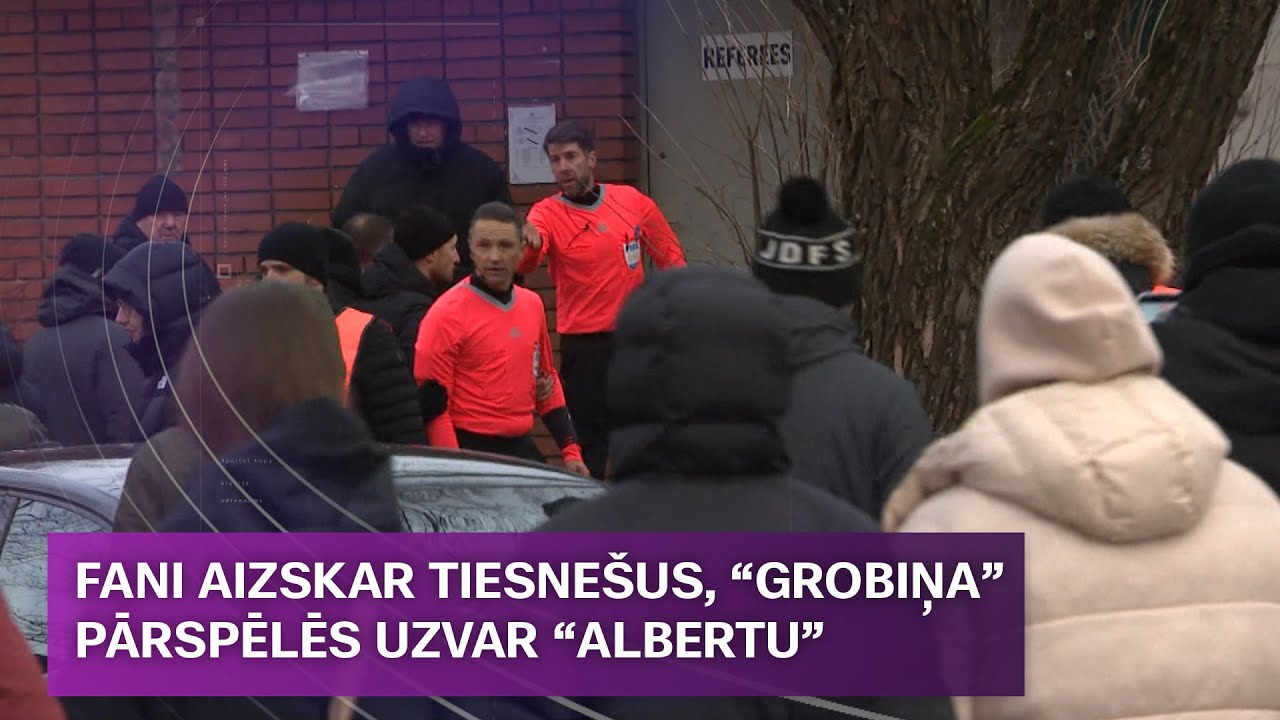 Fani aizskar tiesne&scaron;us, &ldquo;Grobiņa&rdquo; pārspēlēs uzvar &ldquo;Albertu&rdquo; | Sporta Studija