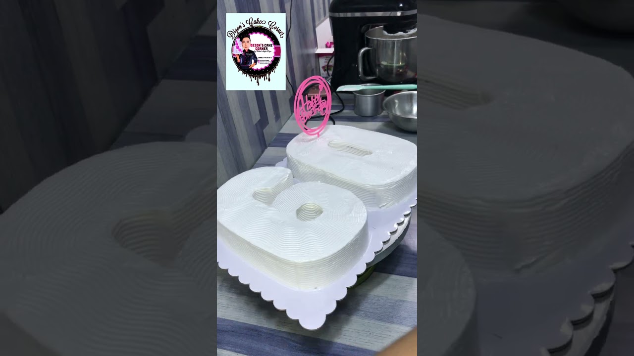 Number 60 Cake withou Molder ❤️