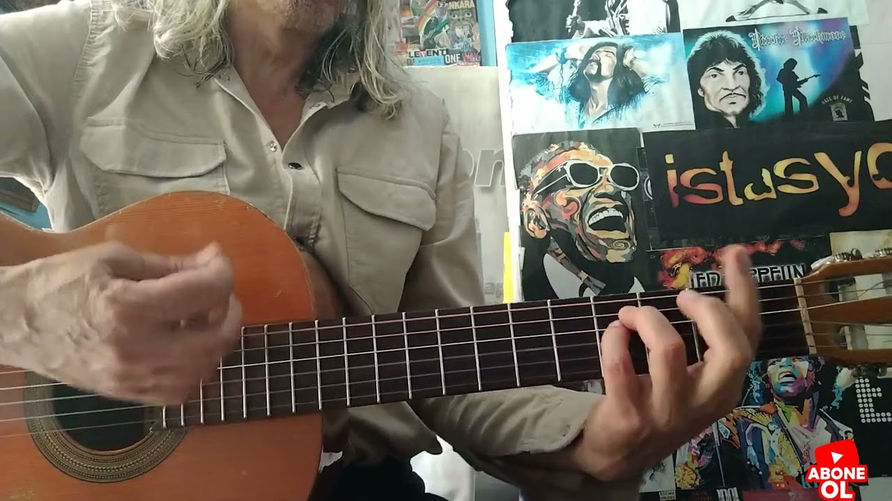 duydum ki bensiz yaralı gibisin    kolay gitar dersi