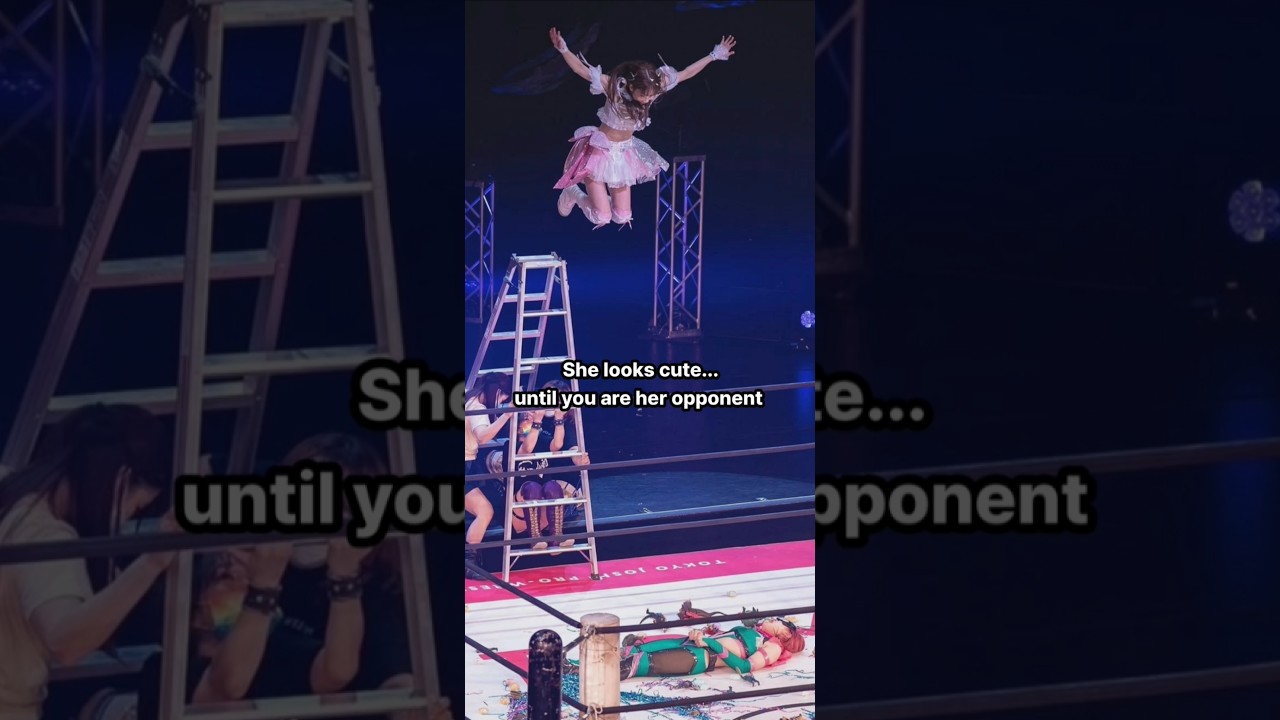She Looks Cute Until You Face Her #wrestling #japan