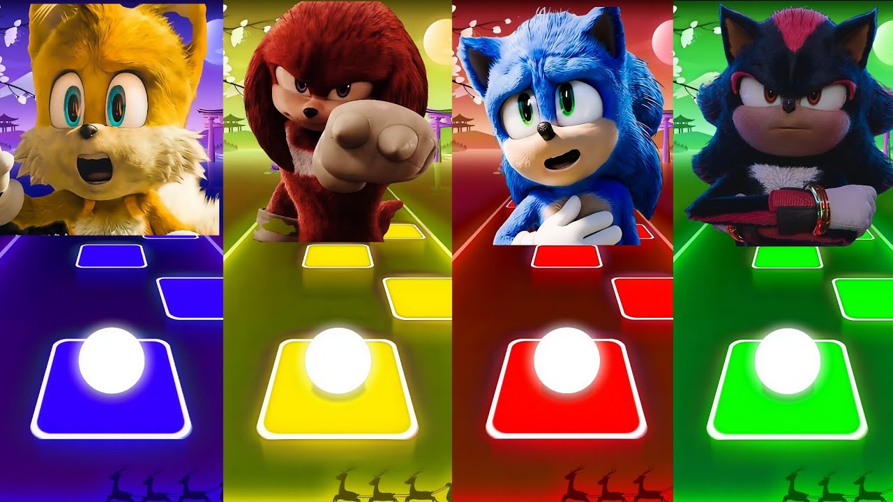 🔴 Sonic SUPER 😱OTHE HEDGEHOG 3 Tiles Hop 🎯 Cedm rush 🟢